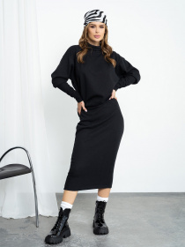 Костюм ISSA Plus модель 13651A_black Фото