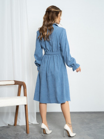 Сукня міді ISSA Plus модель SA-349_blue Фото