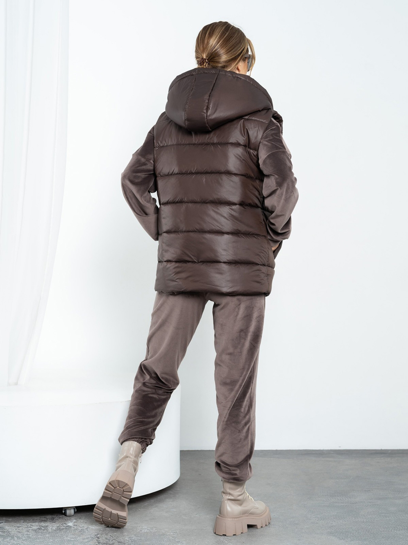 Спортивный костюм ISSA Plus модель SA-480_brown Фото