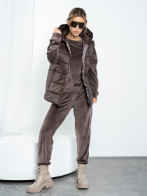 Спортивный костюм ISSA Plus модель SA-480_brown Фото