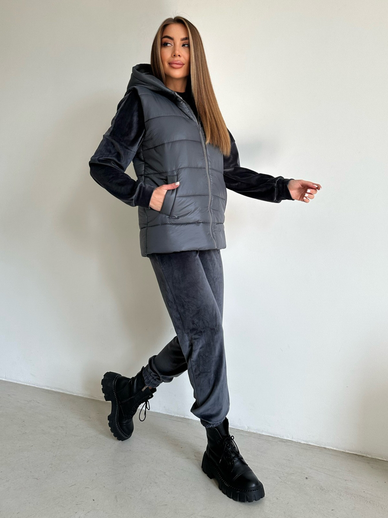 Костюми ISSA Plus модель SA-480_grey Костюми ISSA Plus модель SA-480_grey Фото