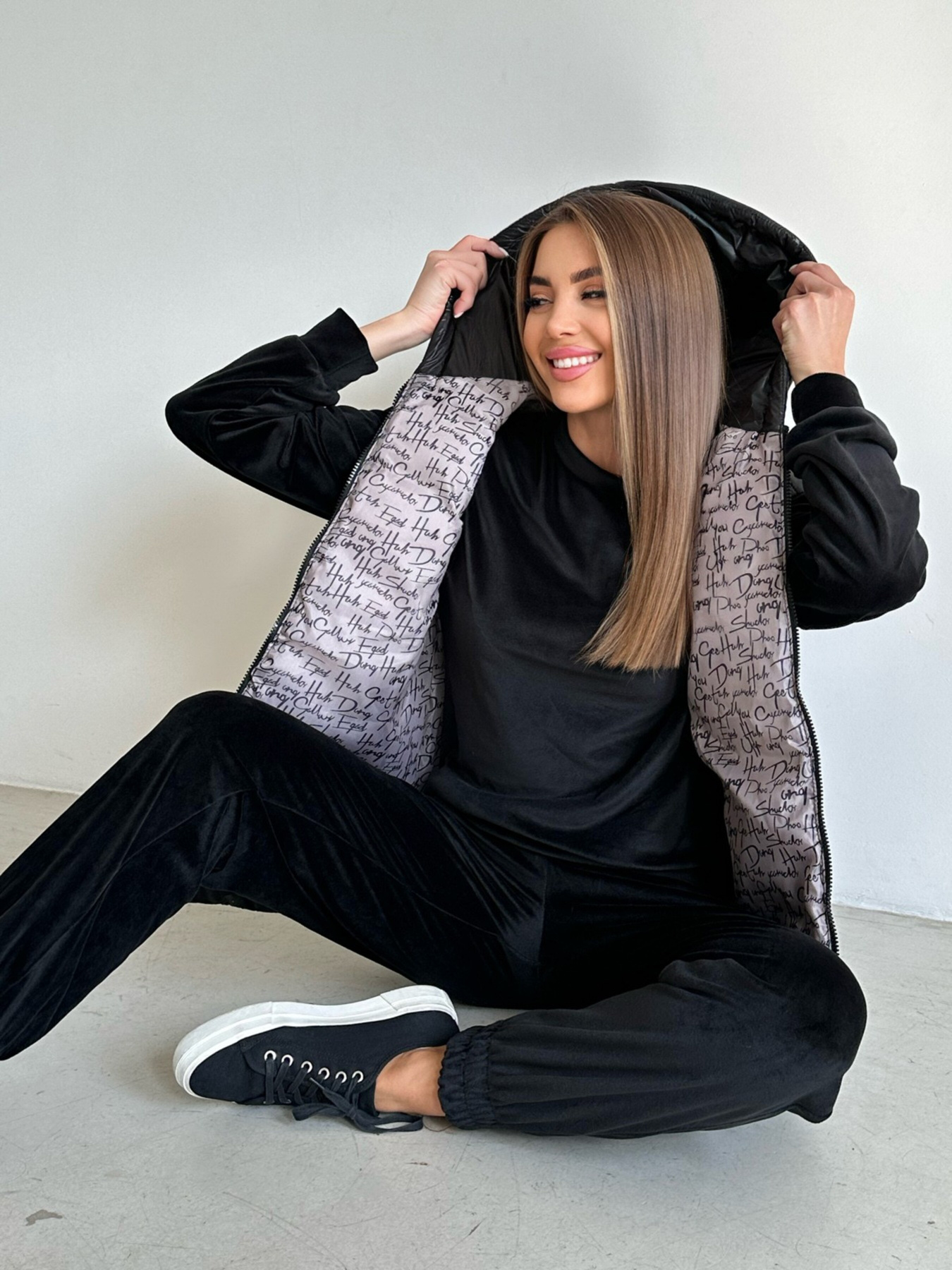 Спортивний костюм ISSA Plus модель SA-480_black Спортивний костюм ISSA Plus модель SA-480_black Фото