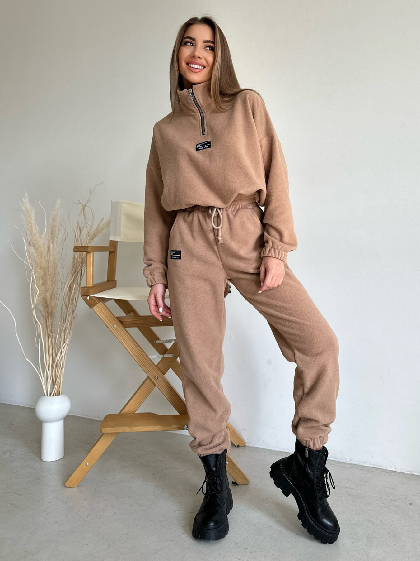 Спортивний костюм ISSA Plus Модель SA-486_beige Фото