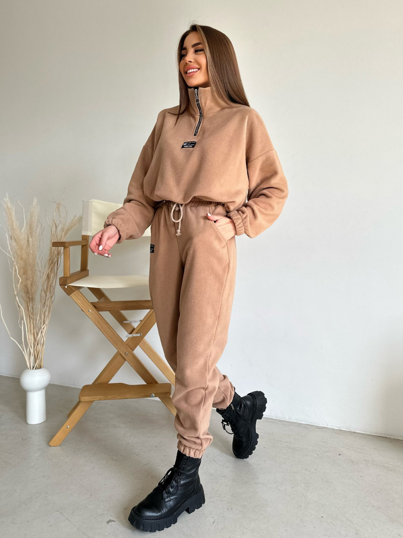 Спортивный костюм ISSA Plus модель SA-486_beige Фото