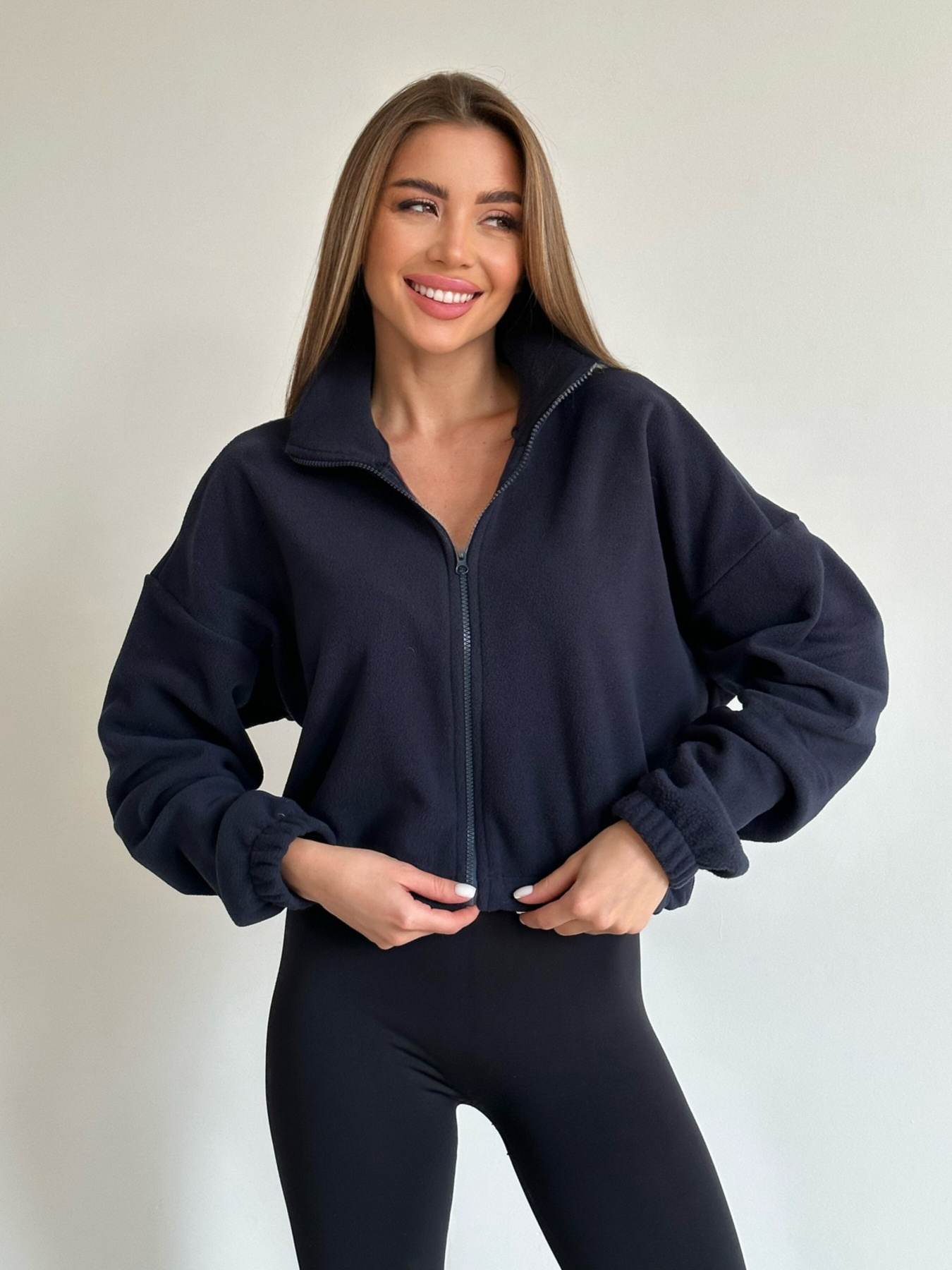 Кофта ISSA Plus модель SA-490_darkblue Фото