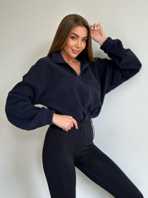 Кофта ISSA Plus модель SA-490_darkblue Фото