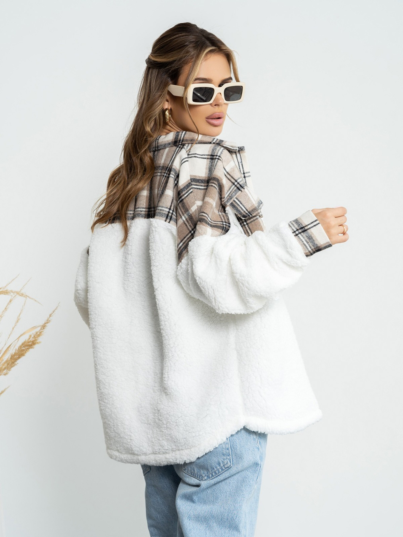 Куртка-сорочка ISSA Plus модель SA-493_beige Фото