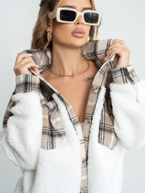 Куртка-сорочка ISSA Plus модель SA-493_beige Фото