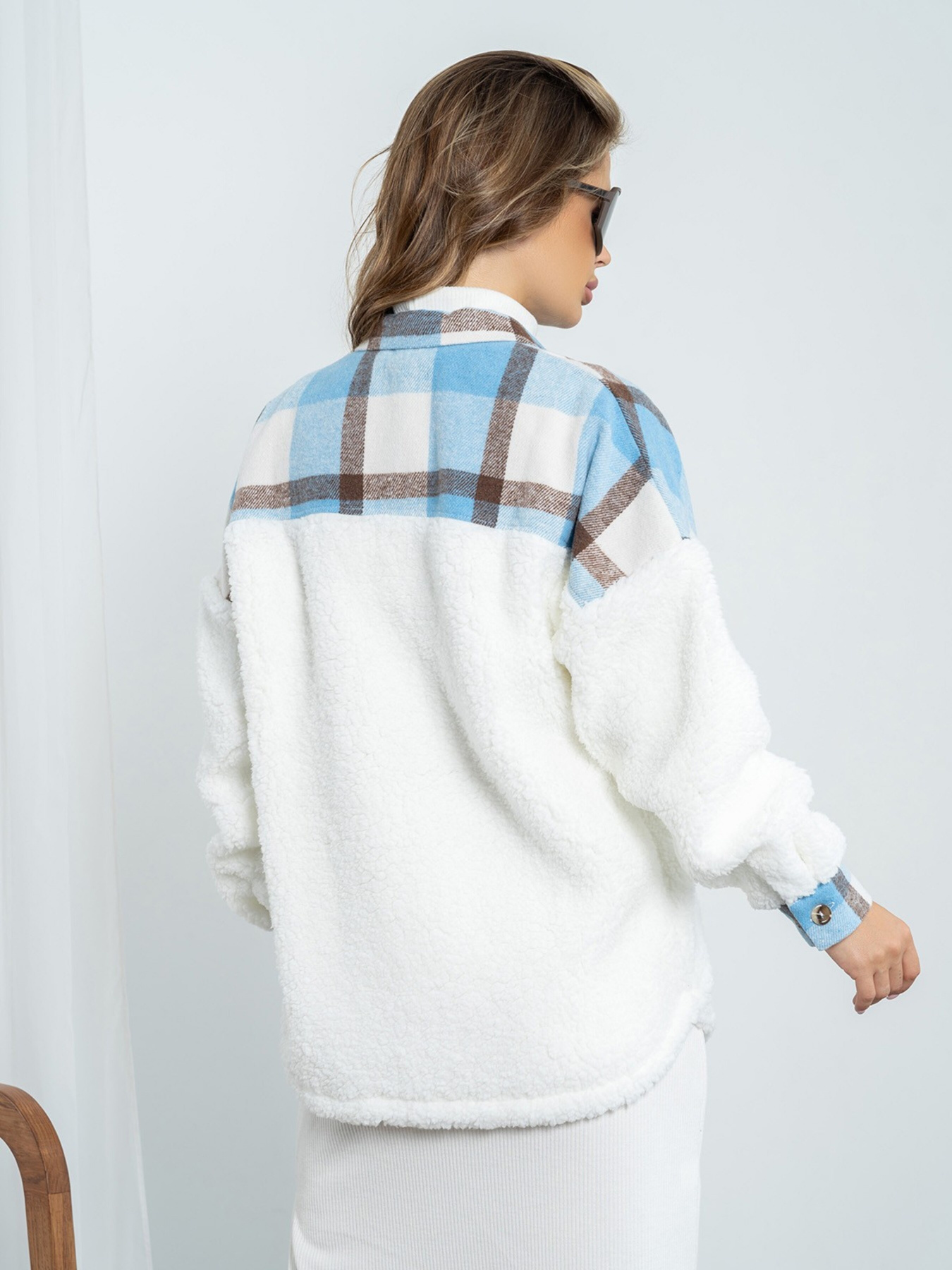 Куртка-сорочка ISSA Plus модель SA-493_blue Куртка-сорочка ISSA Plus модель SA-493_blue Фото