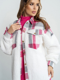 Куртка-рубашка ISSA Plus модель SA-493_pink Фото