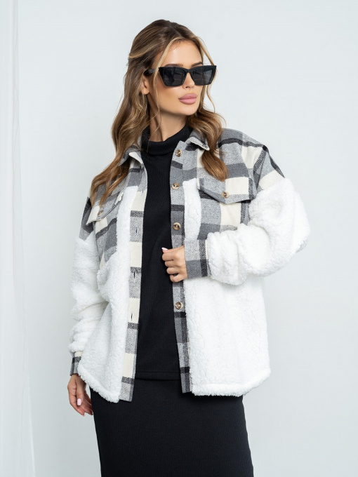 Куртка-сорочка ISSA Plus модель SA-493_grey Фото