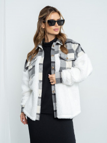 Куртка-рубашка ISSA Plus модель SA-493_grey Куртка-рубашка ISSA Plus модель SA-493_grey Фото