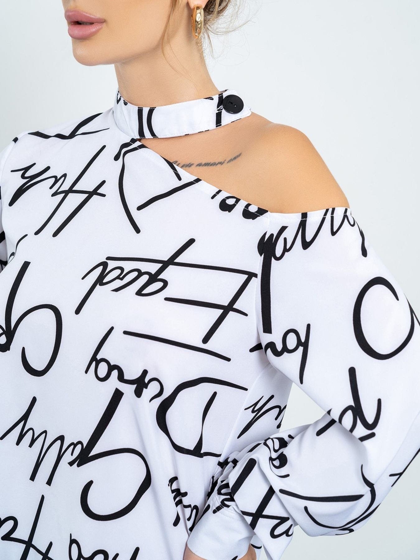 Блуза ISSA Plus модель SA-494_white Фото