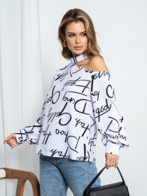 Блуза ISSA Plus модель SA-494_white Фото