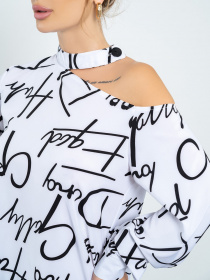 Блуза ISSA Plus модель SA-494_white Фото