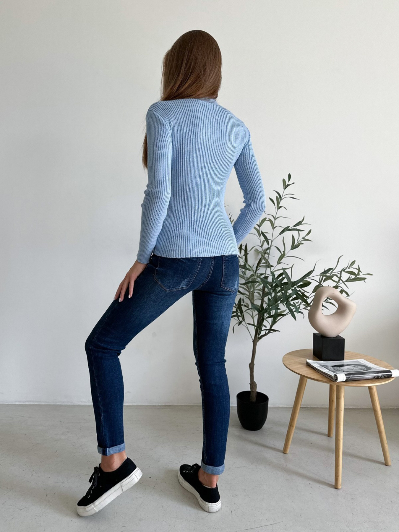 Водолазка ISSA Plus модель WN19-95_blue Фото