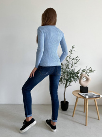 Водолазка ISSA Plus модель WN19-95_blue Водолазка ISSA Plus модель WN19-95_blue Фото