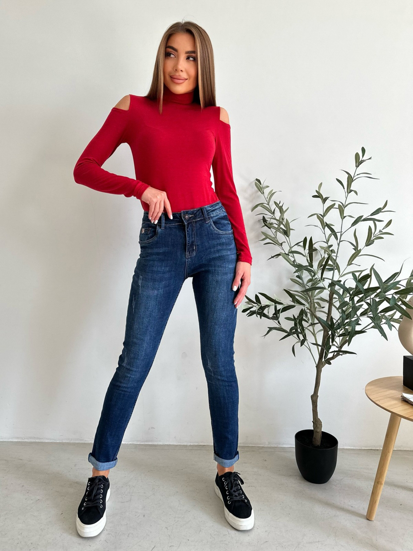 Скинни джинсы ISSA Plus модель WN20-535_blue Фото