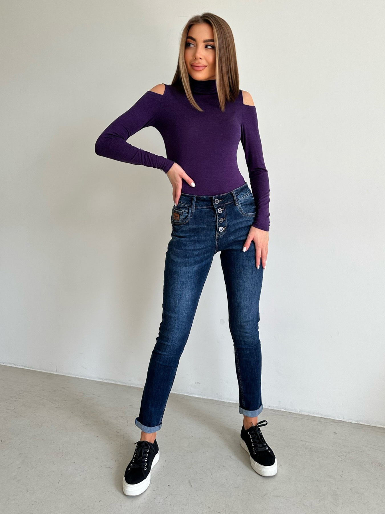 Скинни джинсы ISSA Plus модель WN20-536_blue Фото