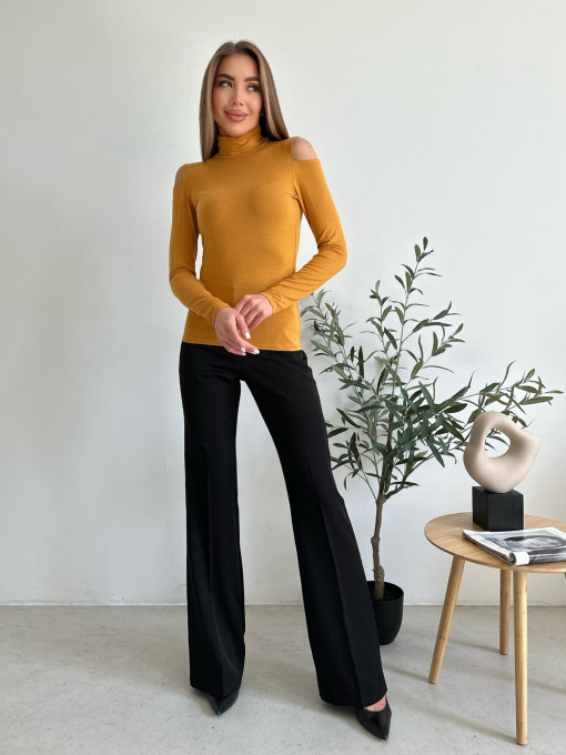 Водолазка ISSA Plus модель WN20-538_mustard Фото