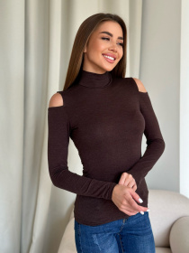 Водолазка ISSA Plus модель WN20-538_brown Фото