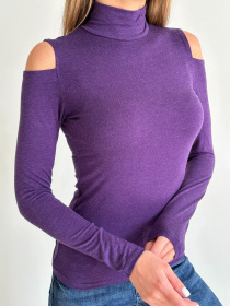 Водолазка ISSA Plus модель WN20-538_purple Фото