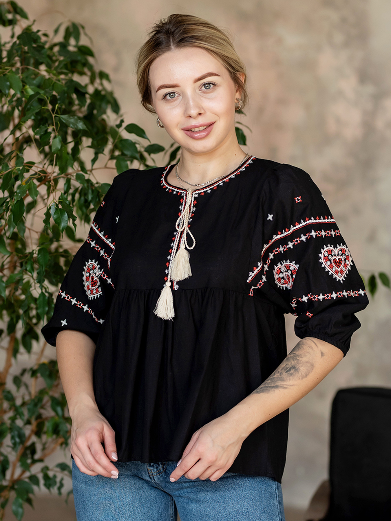 Вышитая рубашка Maritel модель 172328 Фото