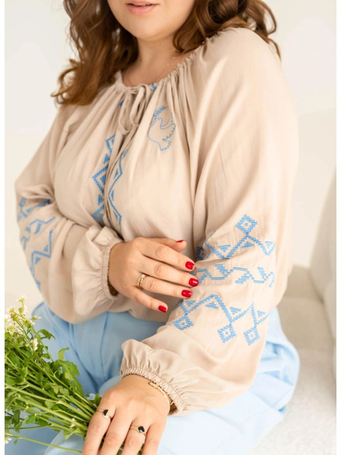 Вышитая рубашка Maritel модель 924580 Фото