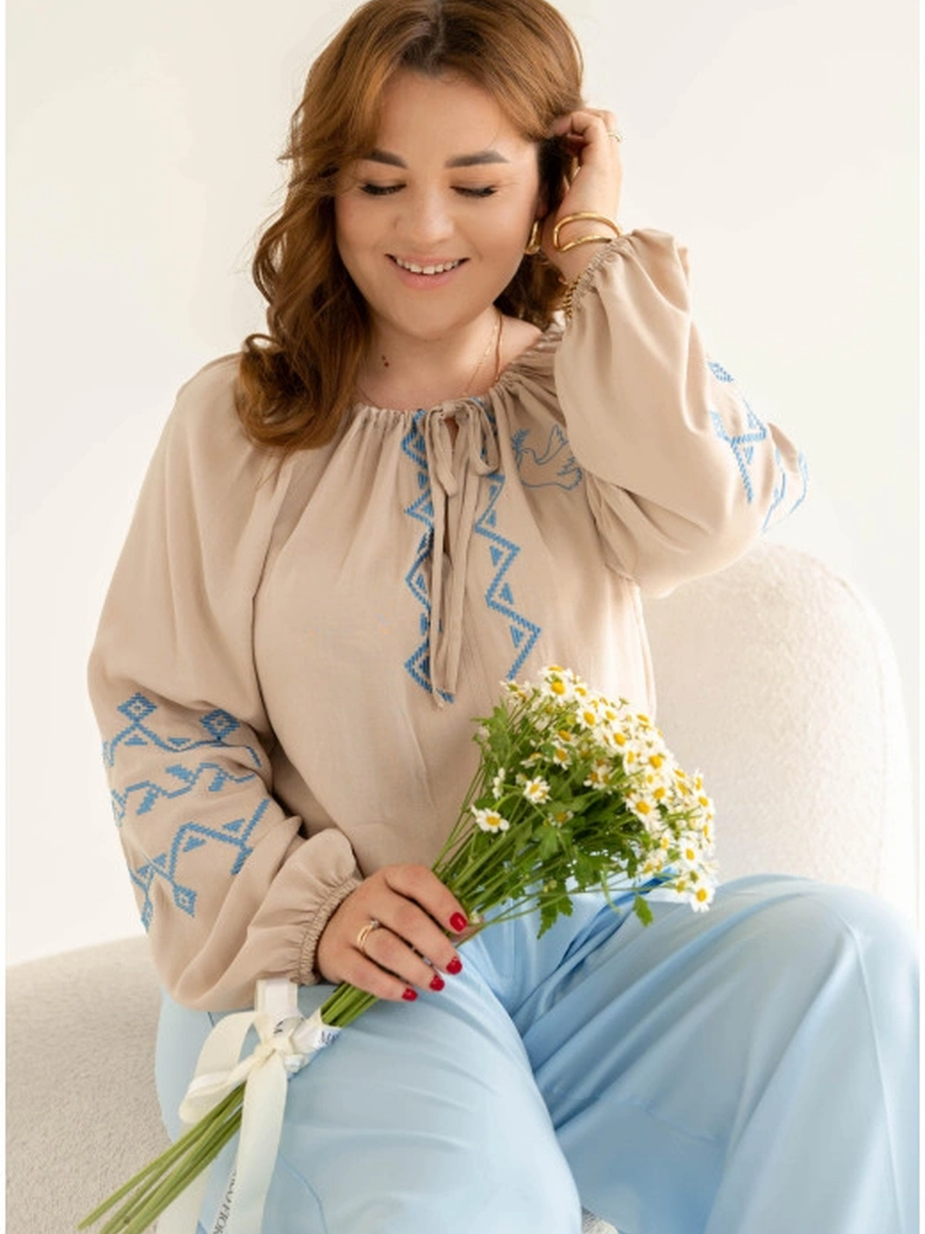 Вышитая рубашка Maritel модель 924580 Фото