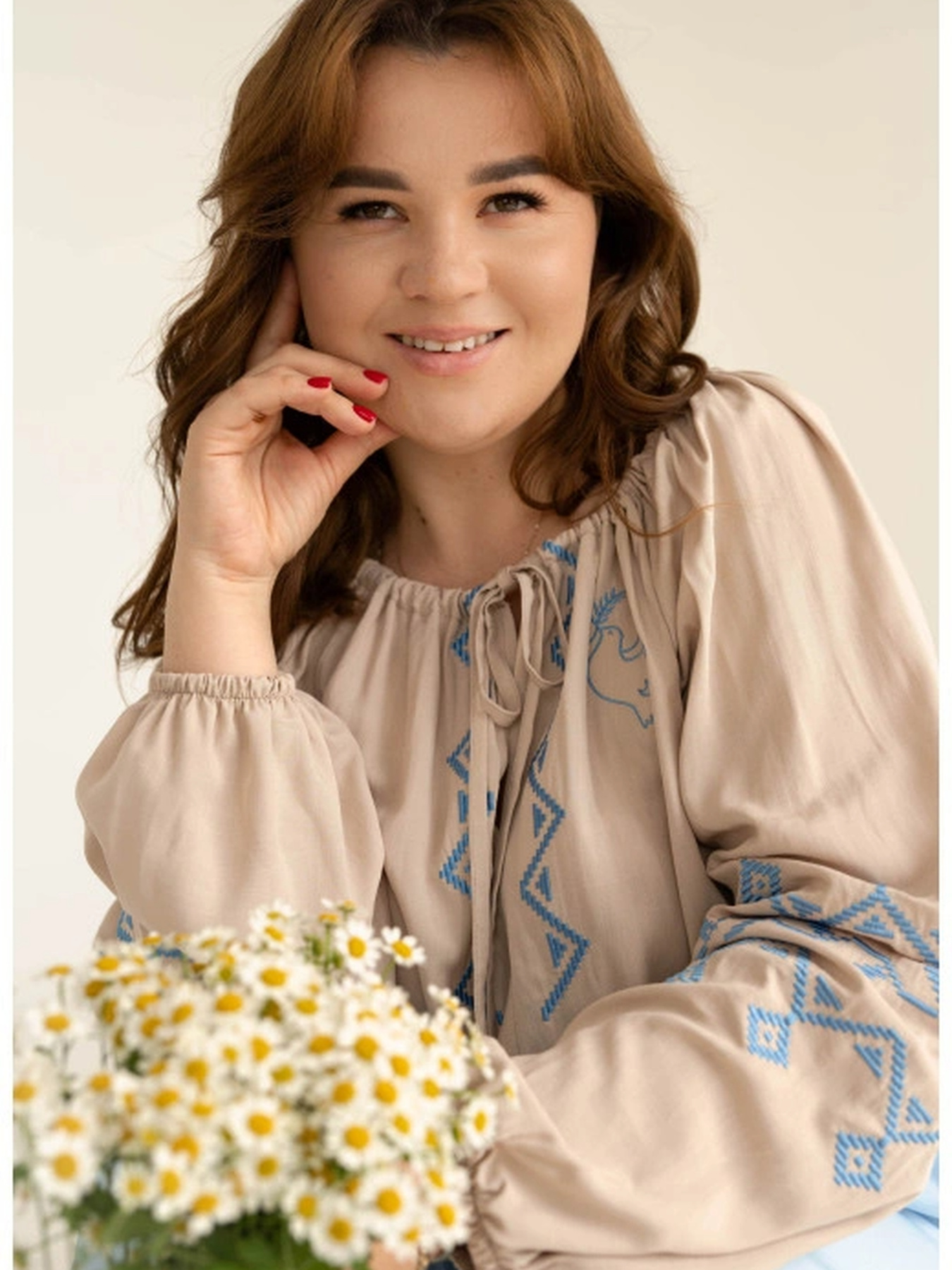 Вышитая рубашка Maritel модель 924580 Фото