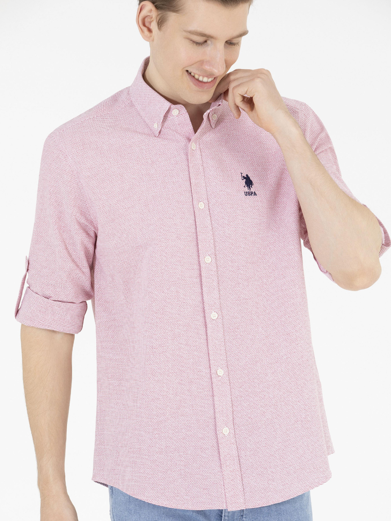 Рубашка повседневная US Polo модель G081SZ004.000.1593369.VR030 Фото