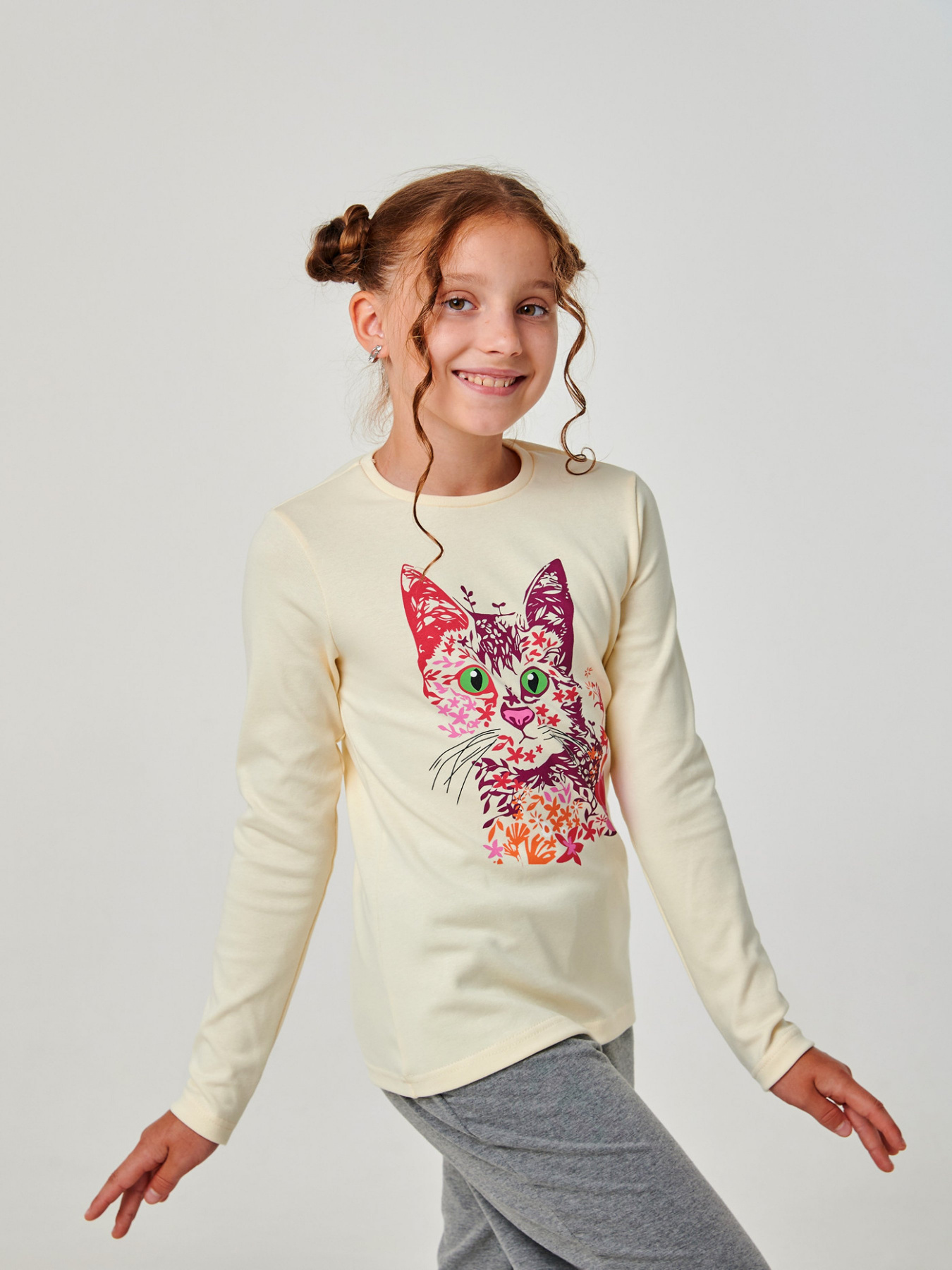 Лонгслив SMIL модель smil_114135-kremovyj Фото