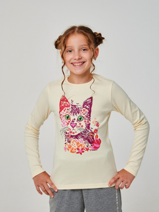 Лонгслив SMIL модель smil_114135-kremovyj Фото