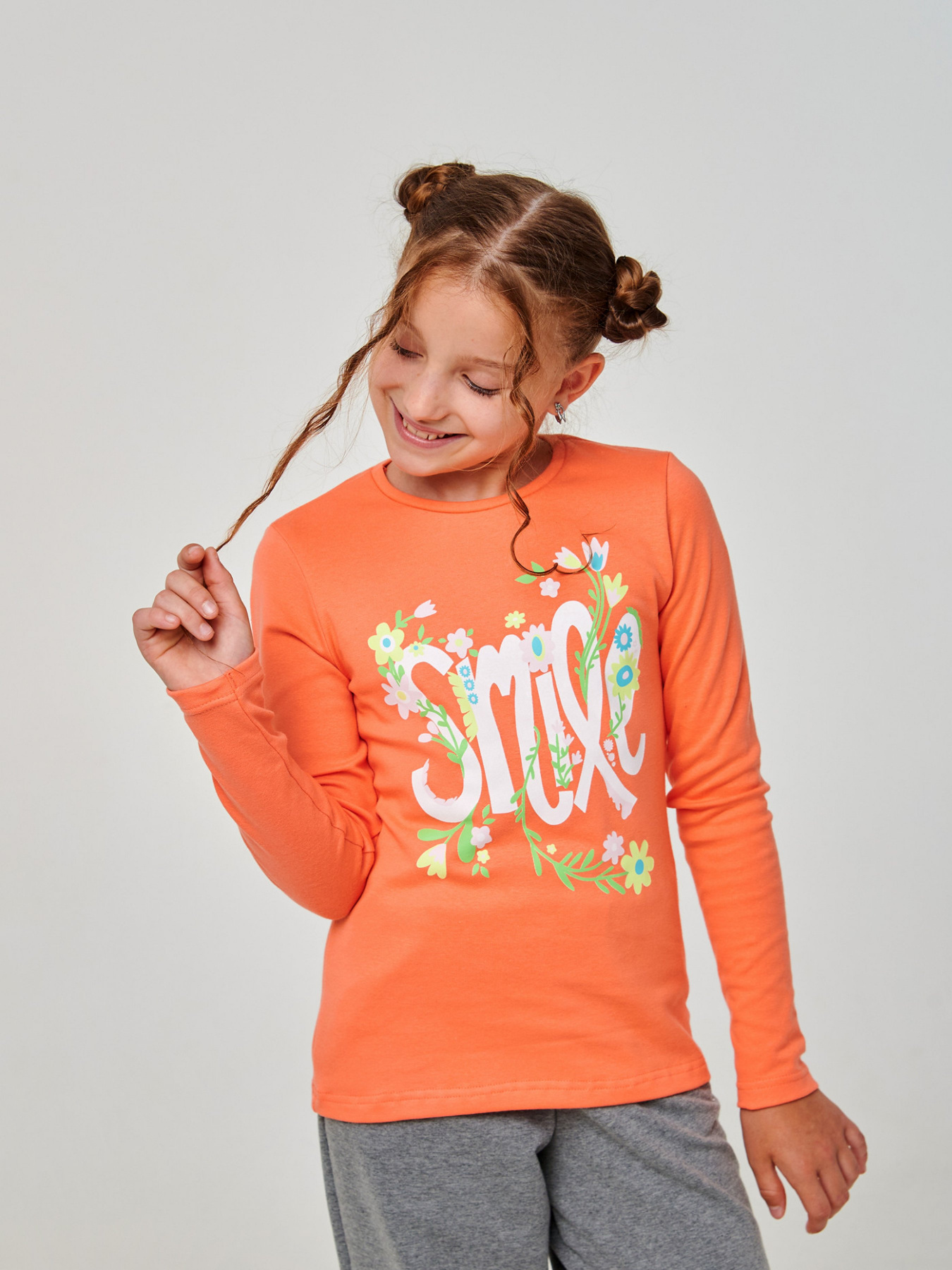 Лонгслив SMIL модель smil_114135-svetlo-korallovyj Фото