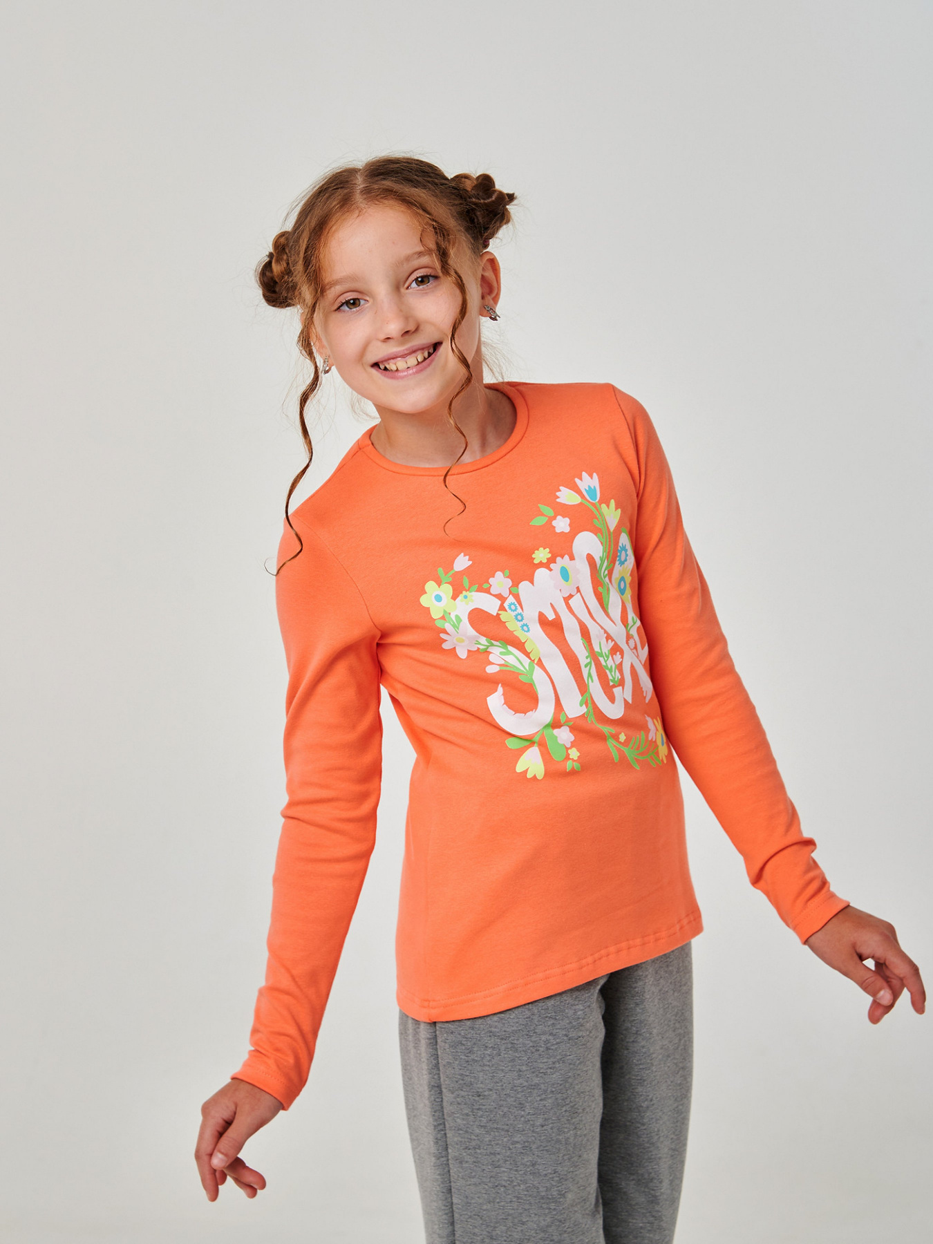 Лонгслив SMIL модель smil_114135-svetlo-korallovyj Фото