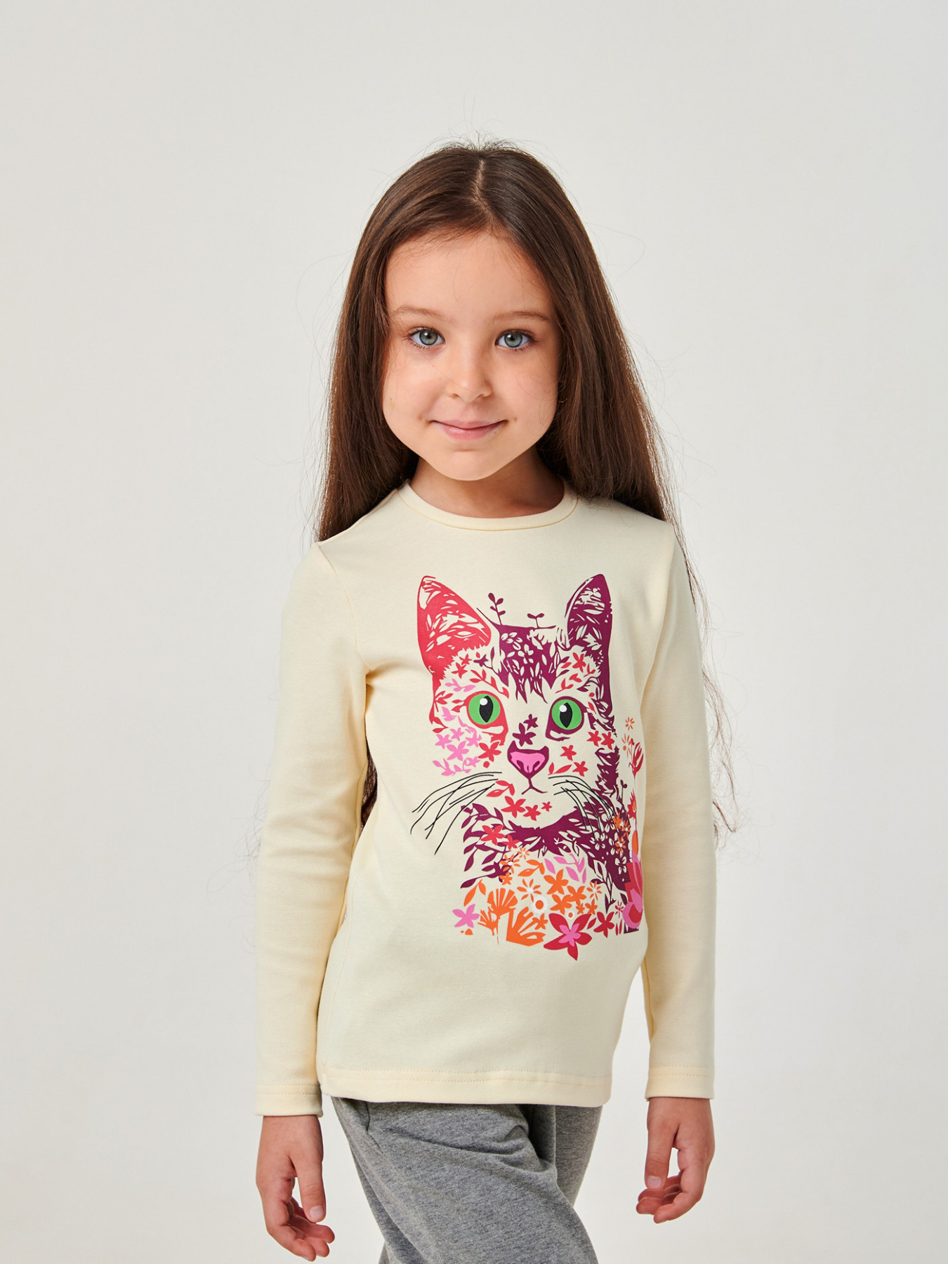 Лонгслів SMIL модель smil_114134-kremovyj Лонгслів SMIL модель smil_114134-kremovyj Фото