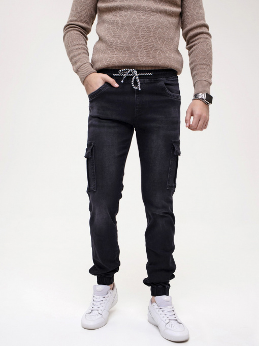 Завужені джинси ISSA Plus модель GN4-149_black Фото