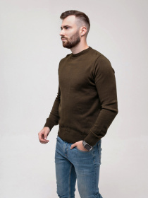 Джемпер ISSA Plus модель GN4-151_khaki Фото