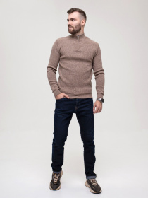 Свитер ISSA Plus модель GN4-152_beige Фото