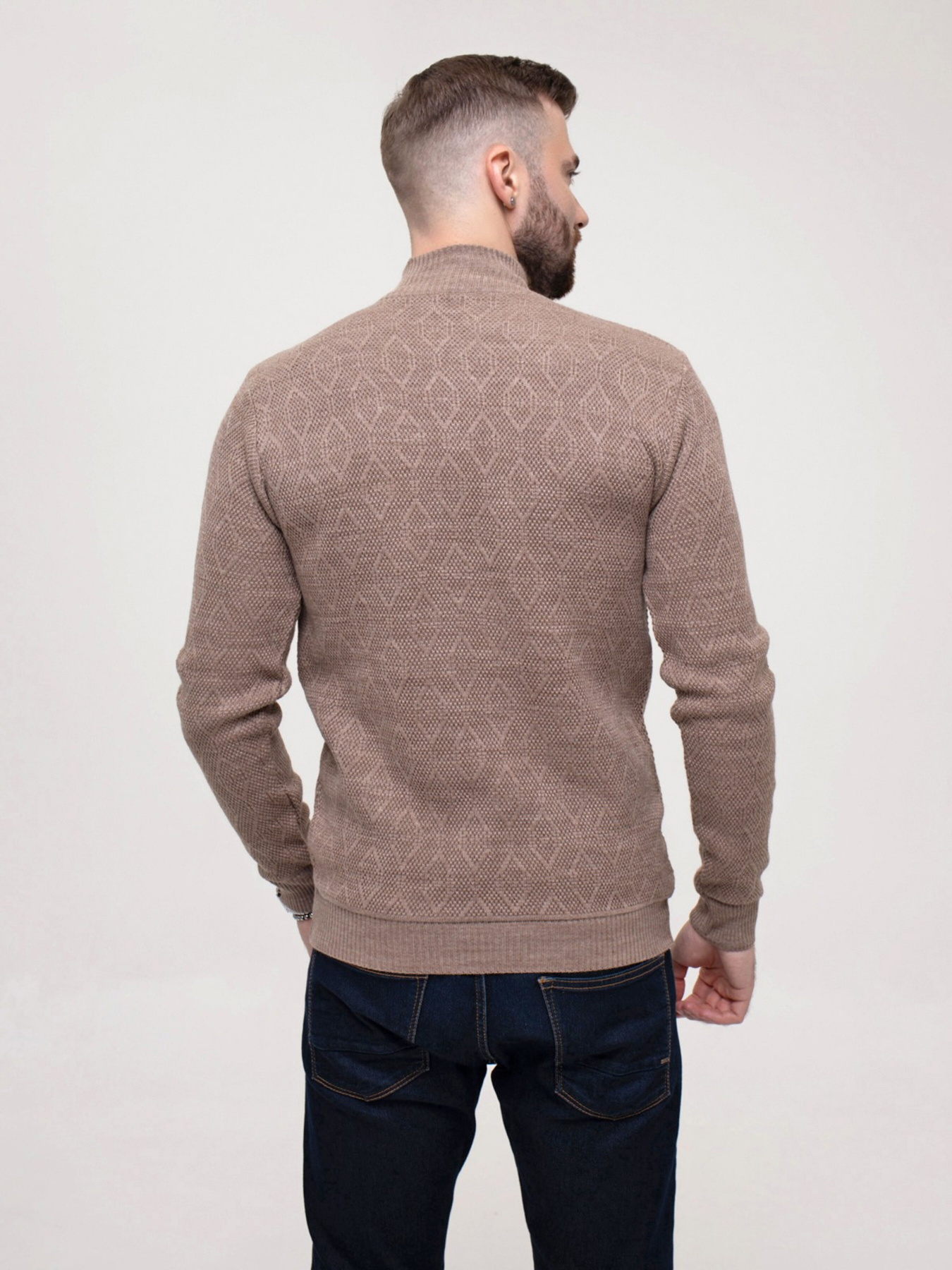 Свитер ISSA Plus модель GN4-152_beige Свитер ISSA Plus модель GN4-152_beige Фото