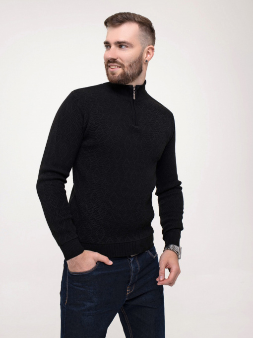 Светр ISSA Plus модель GN4-152_black Фото