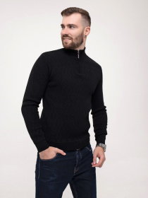 Свитер ISSA Plus модель GN4-152_black Фото