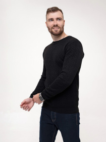 Джемпер ISSA Plus модель GN4-155_black Фото