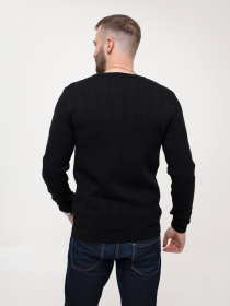 Джемпер ISSA Plus модель GN4-155_black Джемпер ISSA Plus модель GN4-155_black Фото