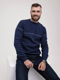 Джемпер ISSA Plus модель GN4-157_blue Джемпер ISSA Plus модель GN4-157_blue Фото