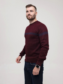 Джемпер ISSA Plus модель GN4-158_burgundy Фото