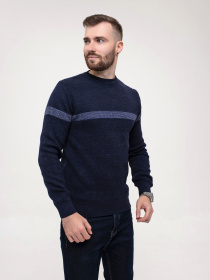 Джемпер ISSA Plus модель GN4-158_blue Джемпер ISSA Plus модель GN4-158_blue Фото