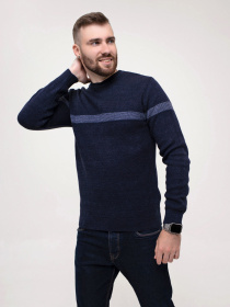 Джемпер ISSA Plus модель GN4-158_blue Джемпер ISSA Plus модель GN4-158_blue Фото