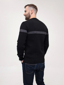 Джемпер ISSA Plus модель GN4-158_black Джемпер ISSA Plus модель GN4-158_black Фото