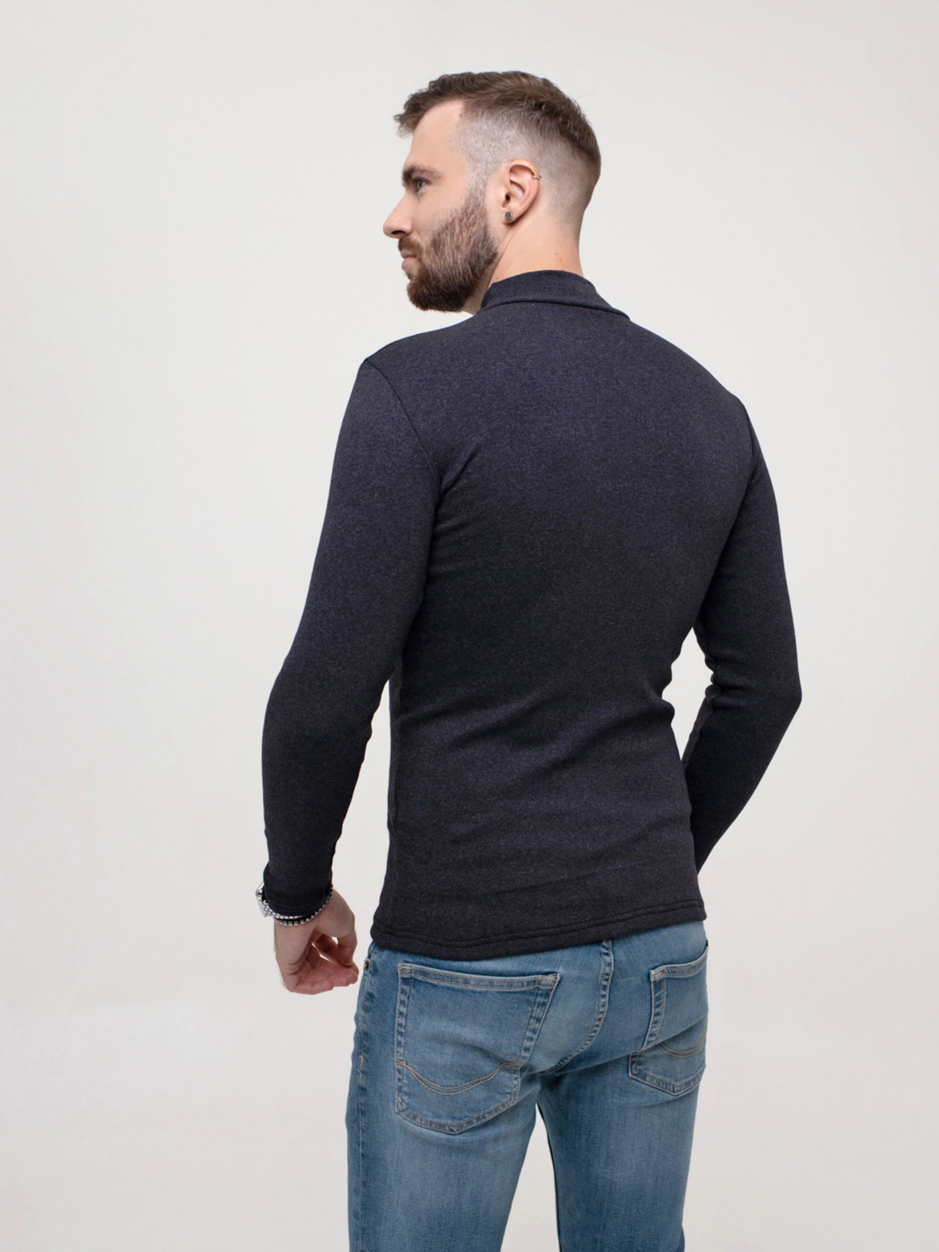 Свитер ISSA Plus модель GN4-56_darkgray Фото